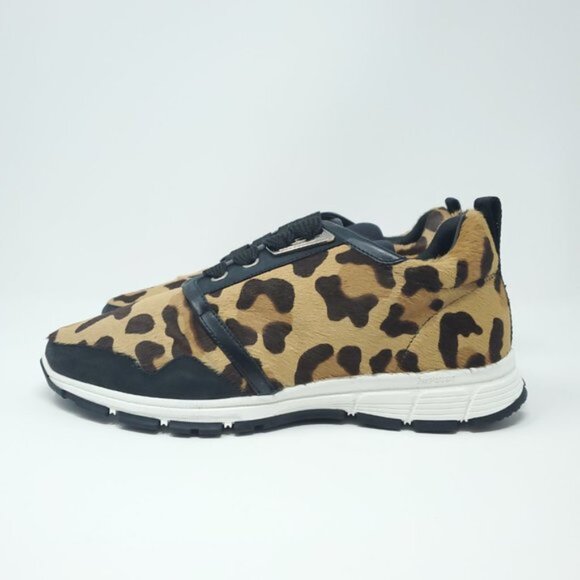DSQUARED2 Spotted Leopard Print Leather Sneakers EU 38 - Picture 4 of 10